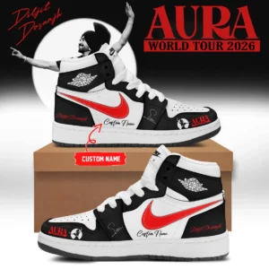 Diljit Dosanjh AURA World Tour Signature Custom Air Force 1 & Jordan 1 Shoes (Design 1)