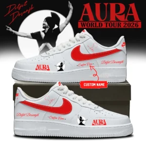 Diljit Dosanjh AURA World Tour Signature Custom Air Force 1 & Jordan 1 Shoes (Design 5)