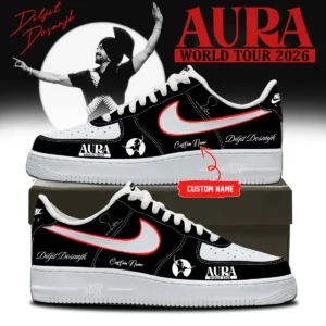 Diljit Dosanjh AURA World Tour Signature Custom Air Force 1 & Jordan 1 Shoes (Design 9)
