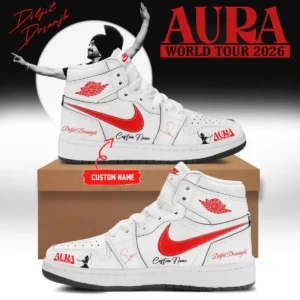 Diljit Dosanjh AURA World Tour Signature Custom Air Force 1 & Jordan 1 Shoes - Series 6