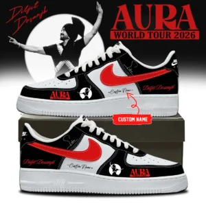Diljit Dosanjh AURA World Tour Signature Custom Air Force 1 & Jordan 1 Shoes (Style 11)
