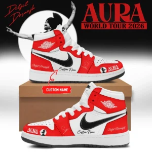 Diljit Dosanjh AURA World Tour Signature Custom Air Force 1 & Jordan 1 Shoes - Variant 5