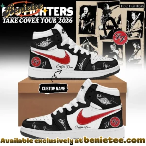 Foo Fighters Take Cover Tour Custom Air Force 1 & Jordan 1 Shoes - Series 2