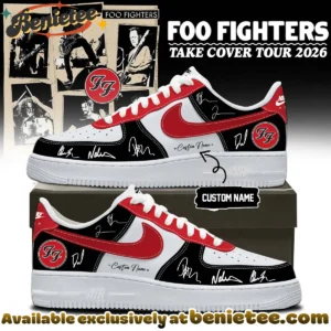Foo Fighters Take Cover Tour Custom Air Force 1 & Jordan 1 Shoes - Series 26