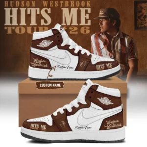 Hudson Westbrook Hits Me Tour Signature Custom Air Force 1 & Jordan 1 Shoes - Part 16