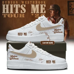 Hudson Westbrook Hits Me Tour Signature Custom Air Force 1 & Jordan 1 Shoes (Style 7)