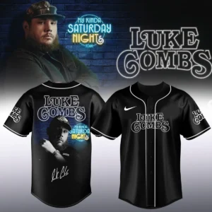 Luke Combs My Kinda Saturday Night Tour Signature Baseball Jersey [Batch 10]