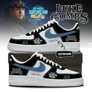 Luke Combs My Kinda Saturday Night Tour Signature Custom Air Force 1 & Jordan 1 Shoes (Design 11)