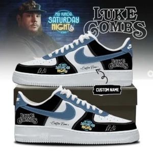 Luke Combs My Kinda Saturday Night Tour Signature Custom Air Force 1 & Jordan 1 Shoes - Part 19