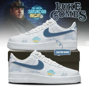 Luke Combs My Kinda Saturday Night Tour Signature Custom Air Force 1 & Jordan 1 Shoes - Part 22