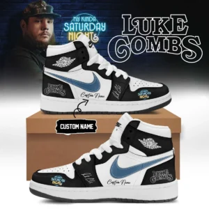 Luke Combs My Kinda Saturday Night Tour Signature Custom Air Force 1 & Jordan 1 Shoes (Style 12)