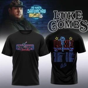 Luke Combs My Kinda Saturday Night Tour Signature T-Shirt & Hoodie [Batch 26]