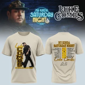Luke Combs My Kinda Saturday Night Tour Signature T-Shirt & Hoodie [Drop 5]