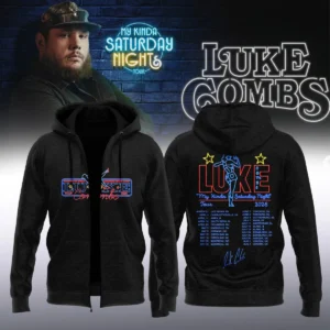 Luke Combs My Kinda Saturday Night Tour Signature T-Shirt & Hoodie - Series 8