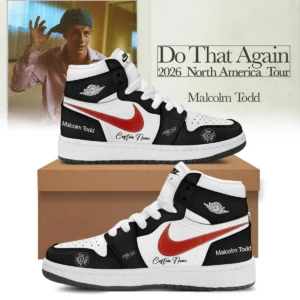 Malcolm Todd Do That Again Tour Signed Custom Air Force 1 & Jordan 1 Shoes [Batch 12]