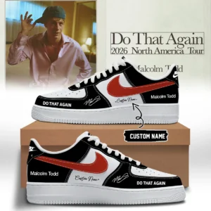 Malcolm Todd Do That Again Tour Signed Custom Air Force 1 & Jordan 1 Shoes [Batch 17]