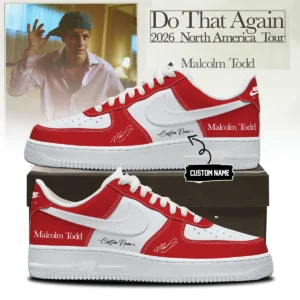 Malcolm Todd Do That Again Tour Signed Custom Air Force 1 & Jordan 1 Shoes [Batch 21]