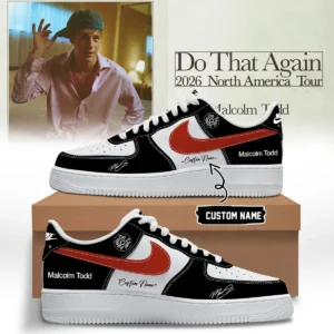 Malcolm Todd Do That Again Tour Signed Custom Air Force 1 & Jordan 1 Shoes [Batch 22]