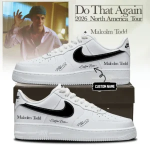 Malcolm Todd Do That Again Tour Signed Custom Air Force 1 & Jordan 1 Shoes [Batch 8]