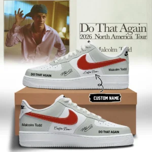 Malcolm Todd Do That Again Tour Signed Custom Air Force 1 & Jordan 1 Shoes [Drop 2]