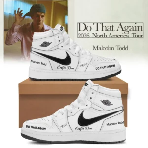 Malcolm Todd Do That Again Tour Signed Custom Air Force 1 & Jordan 1 Shoes [Drop 4]