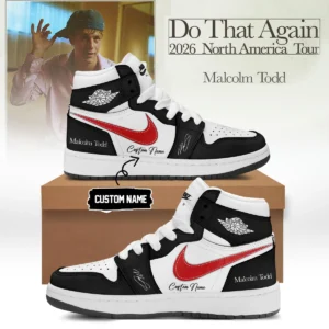 Malcolm Todd Do That Again Tour Signed Custom Air Force 1 & Jordan 1 Shoes [Drop 7]