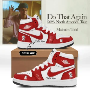 Malcolm Todd Do That Again Tour Signed Custom Air Force 1 & Jordan 1 Shoes - Part 23