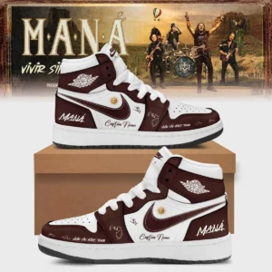 Maná Vivir Sin Aire Tour Custom Air Force 1 & Jordan 1 Shoes - Part 14