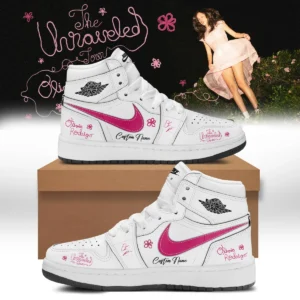 Olivia Rodrigo The Unraveled Tour Signed Custom Air Force 1 & Jordan 1 Shoes - Part 2