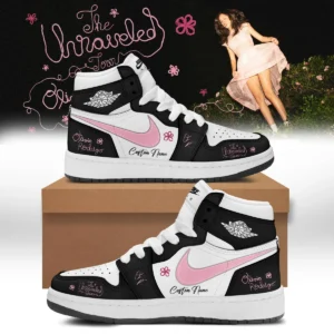 Olivia Rodrigo The Unraveled Tour Signed Custom Air Force 1 & Jordan 1 Shoes - Series 7