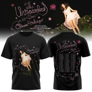 Olivia Rodrigo The Unraveled Tour Signed T-Shirt & Hoodie (Style 4)