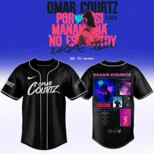 Omar Courtz Por Si Mañana No Estoy World Tour Signed Baseball Jersey (Design 15)