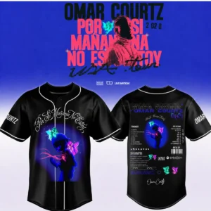 Omar Courtz Por Si Mañana No Estoy World Tour Signed Baseball Jersey (Design 31)