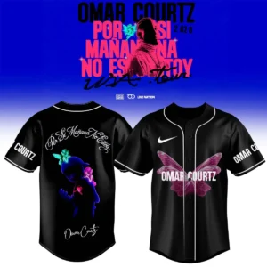Omar Courtz Por Si Mañana No Estoy World Tour Signed Baseball Jersey (Design 7)