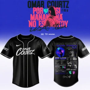 Omar Courtz Por Si Mañana No Estoy World Tour Signed Baseball Jersey (Release 4)