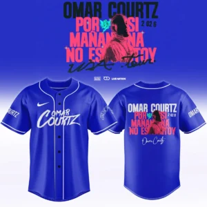 Omar Courtz Por Si Mañana No Estoy World Tour Signed Baseball Jersey - Variant 14