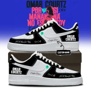 Omar Courtz Por Si Mañana No Estoy World Tour Signed Custom Air Force 1 & Jordan 1 Shoes [Batch 24]