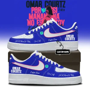 Omar Courtz Por Si Mañana No Estoy World Tour Signed Custom Air Force 1 & Jordan 1 Shoes [Batch 29]