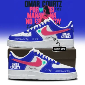Omar Courtz Por Si Mañana No Estoy World Tour Signed Custom Air Force 1 & Jordan 1 Shoes (Design 6)