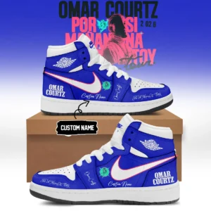 Omar Courtz Por Si Mañana No Estoy World Tour Signed Custom Air Force 1 & Jordan 1 Shoes (Style 11)