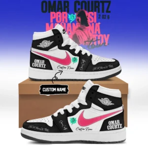 Omar Courtz Por Si Mañana No Estoy World Tour Signed Custom Air Force 1 & Jordan 1 Shoes - Variant 8