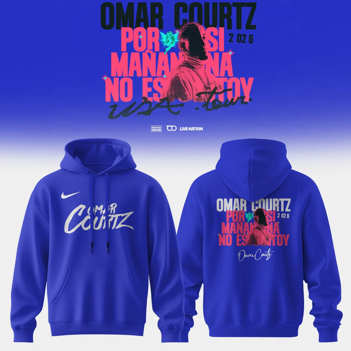 Omar Courtz Por Si Mañana No Estoy World Tour Signed T-Shirt & Hoodie - Series 23
