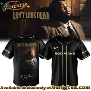 Rod Wave Don't Look Down Tour Baseball Jersey (Design 1)