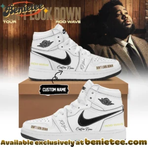 Rod Wave Don't Look Down Tour Custom Air Force 1 & Jordan 1 Shoes (Design 4)