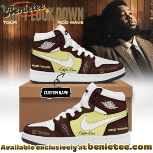 Rod Wave Don't Look Down Tour Custom Air Force 1 & Jordan 1 Shoes [Drop 6]