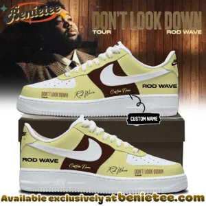 Rod Wave Don't Look Down Tour Custom Air Force 1 & Jordan 1 Shoes (Style 7)