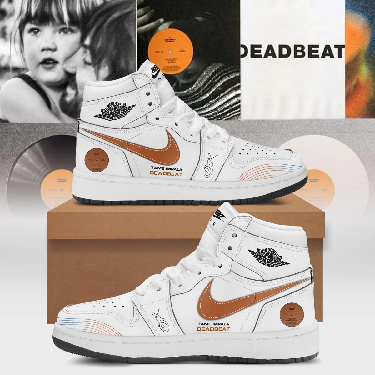 Tame Impala Deadbeat Tour Custom Air Force 1 & Jordan 1 Shoes - Part 12