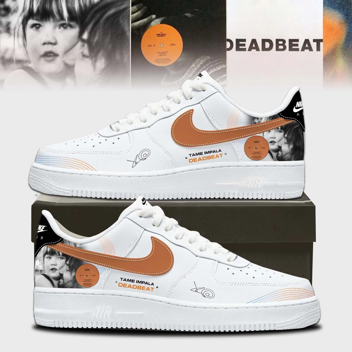 Tame Impala Deadbeat Tour Custom Air Force 1 & Jordan 1 Shoes (Style 5)
