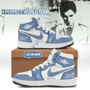 The Kid Laroi A Perfect World Tour Custom Air Force 1 & Jordan 1 Shoes (Design 15)