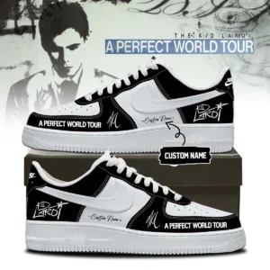 The Kid Laroi A Perfect World Tour Custom Air Force 1 & Jordan 1 Shoes (Style 2)